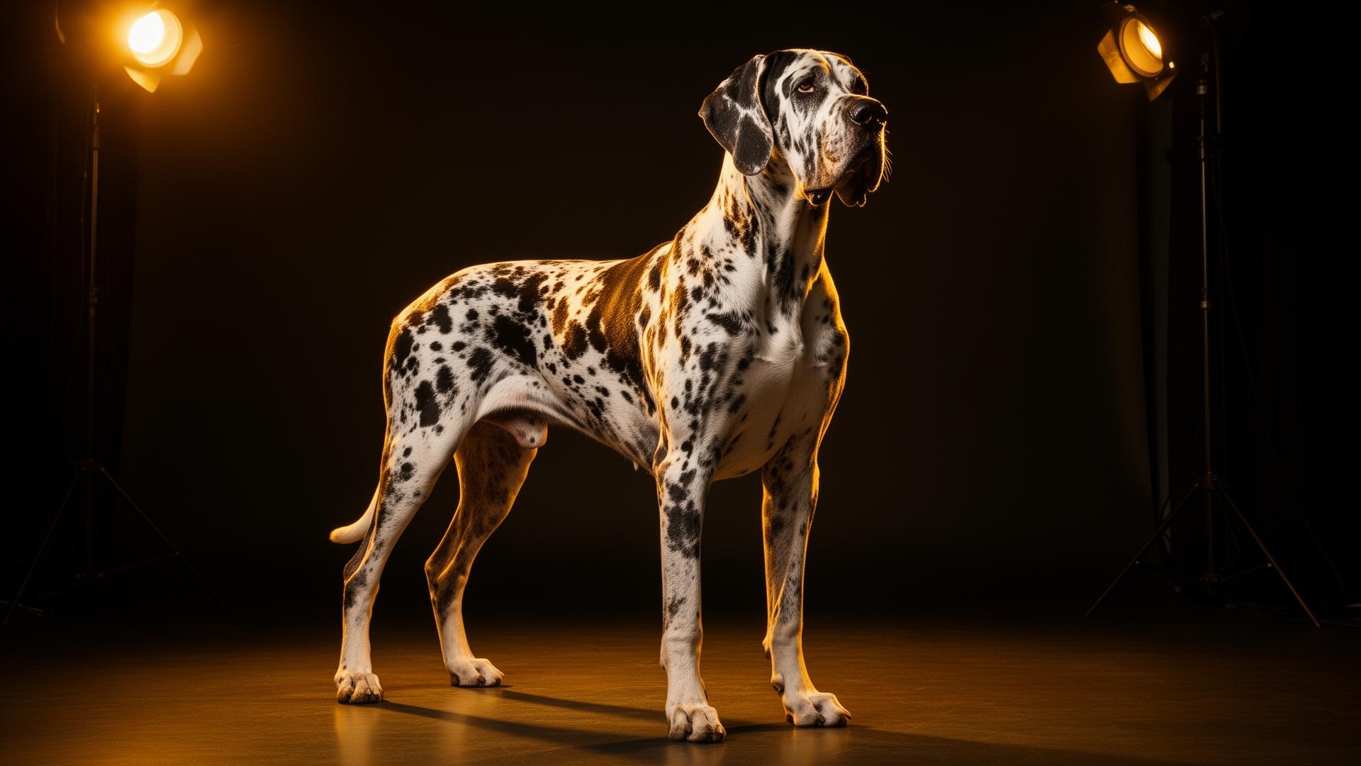 Gran Danés arlequín de criadero en Colombia